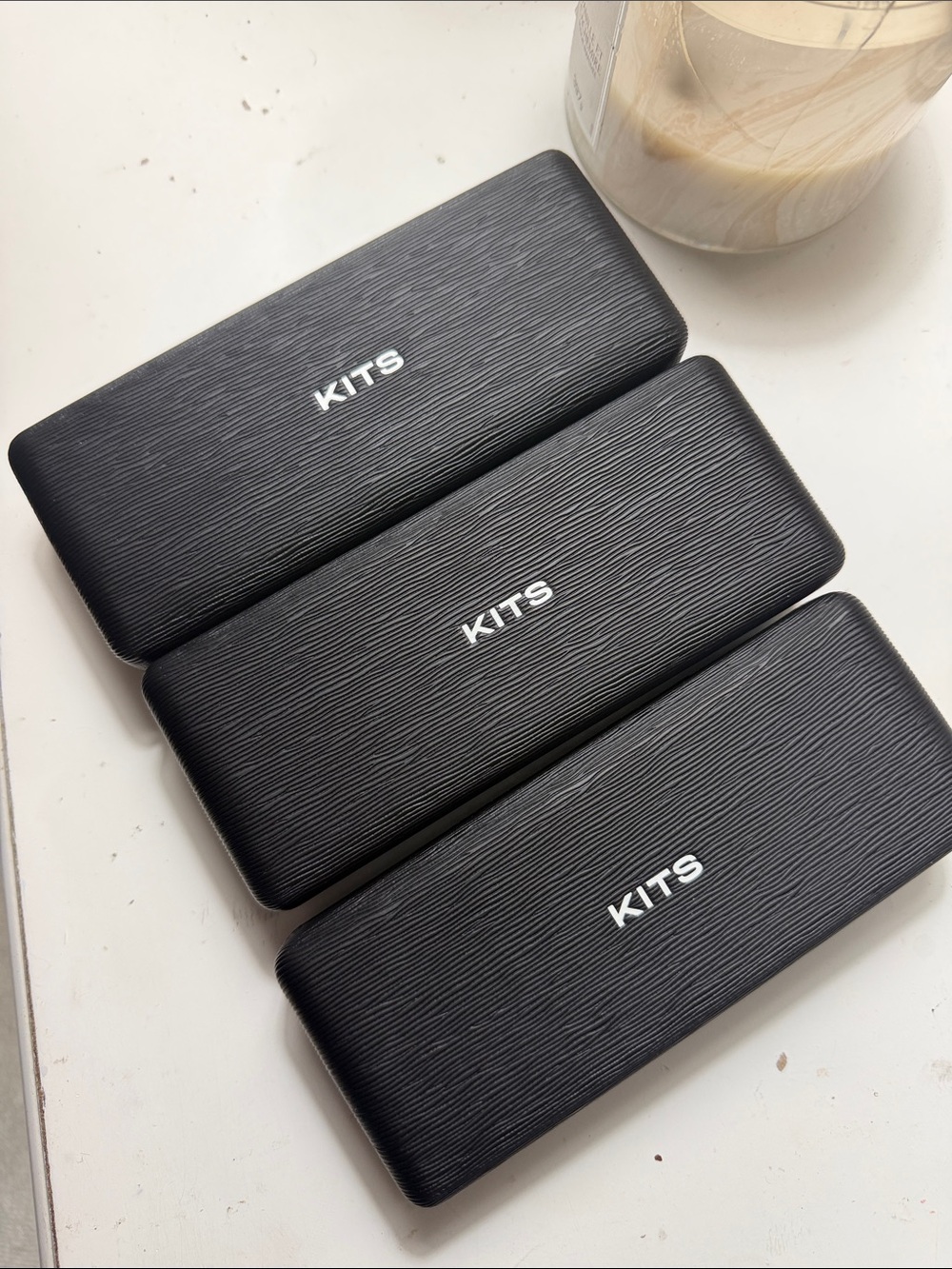 KITS Black Glass Cases and Sunglasses